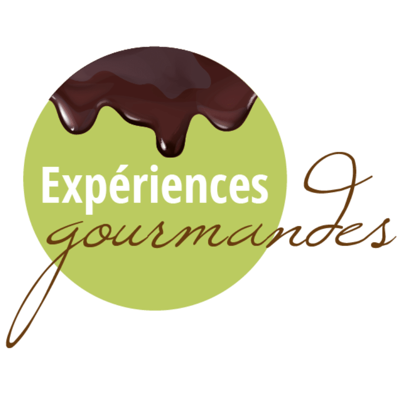 Logo Expériences Gourmandes vert en png pour les réseaux sociaux