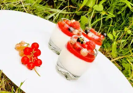 Panna cotta fruits rouges